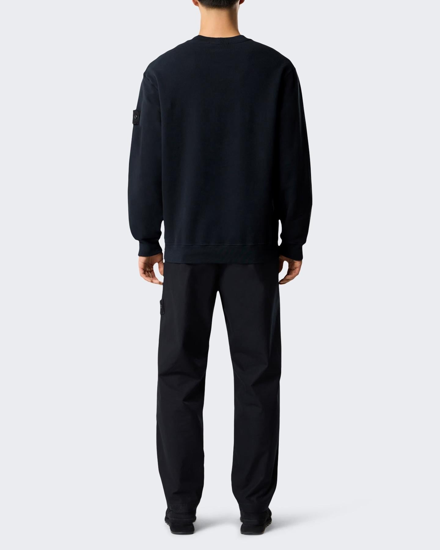 Stone Island Heren Logo Patch Sweater Blauw - Eleganza.nl