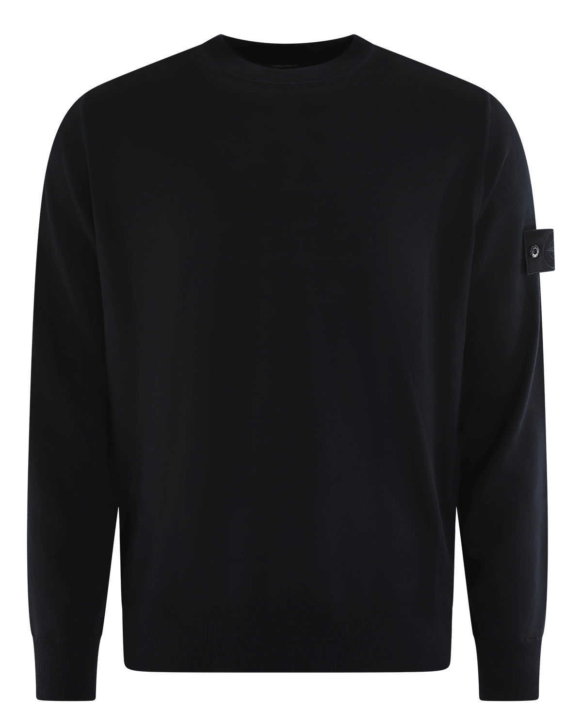 Stone Island Heren Logo Patch Sweater Wool Blauw - Eleganza.nl