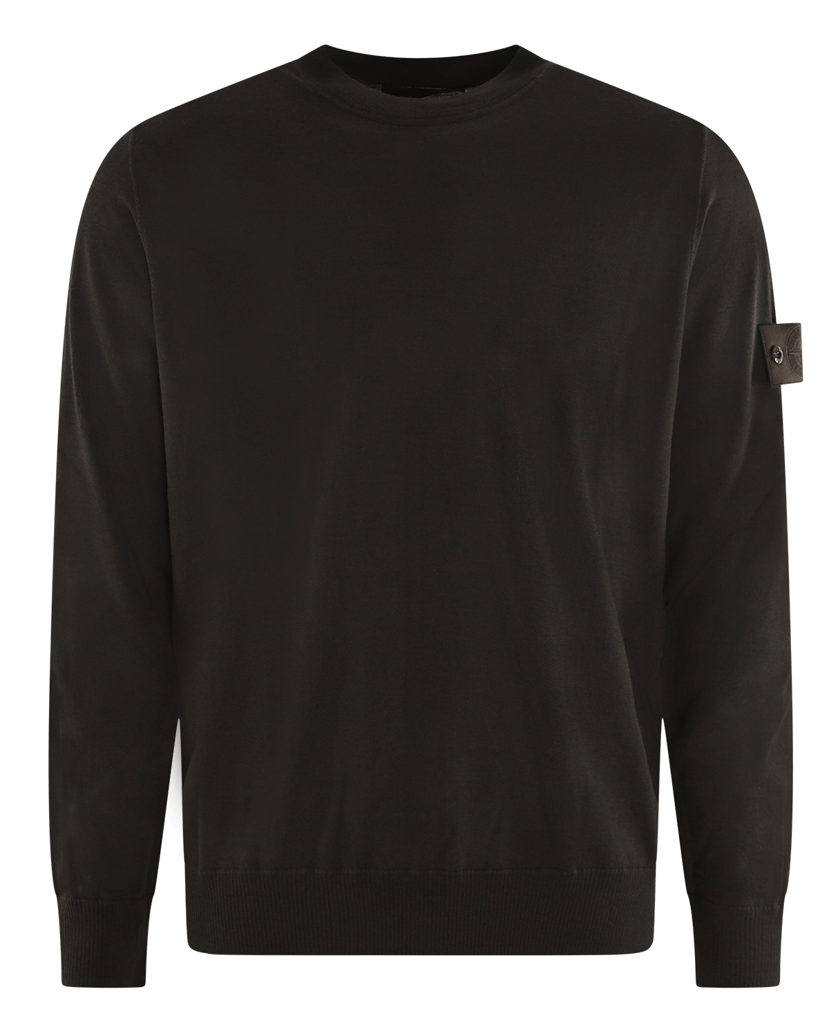 Stone Island Heren Logo Patch Sweater Wool Bruin - Eleganza.nl