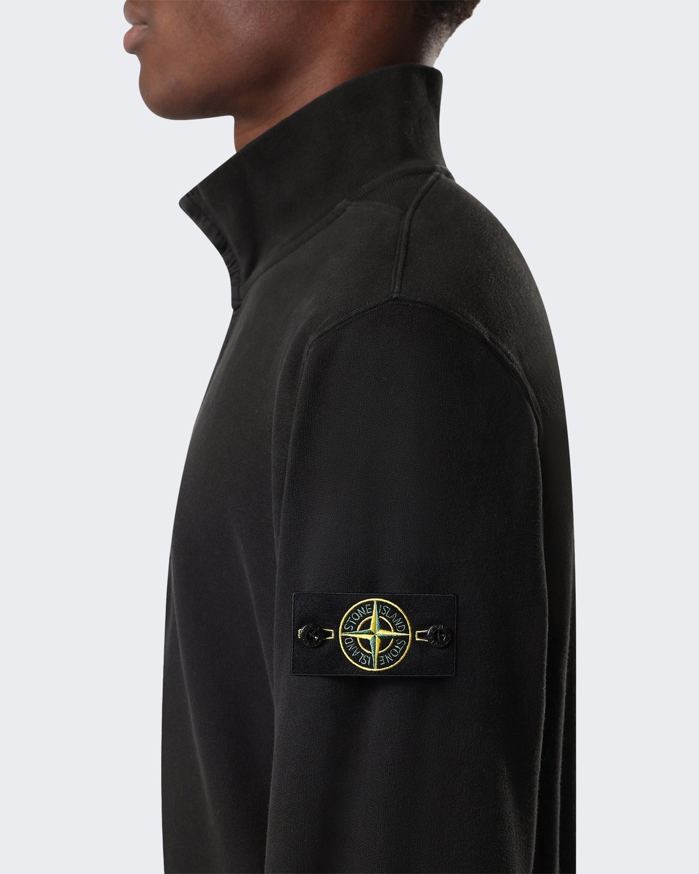 Stone Island Heren Polo met lange mouwen Zwart - Eleganza.nl