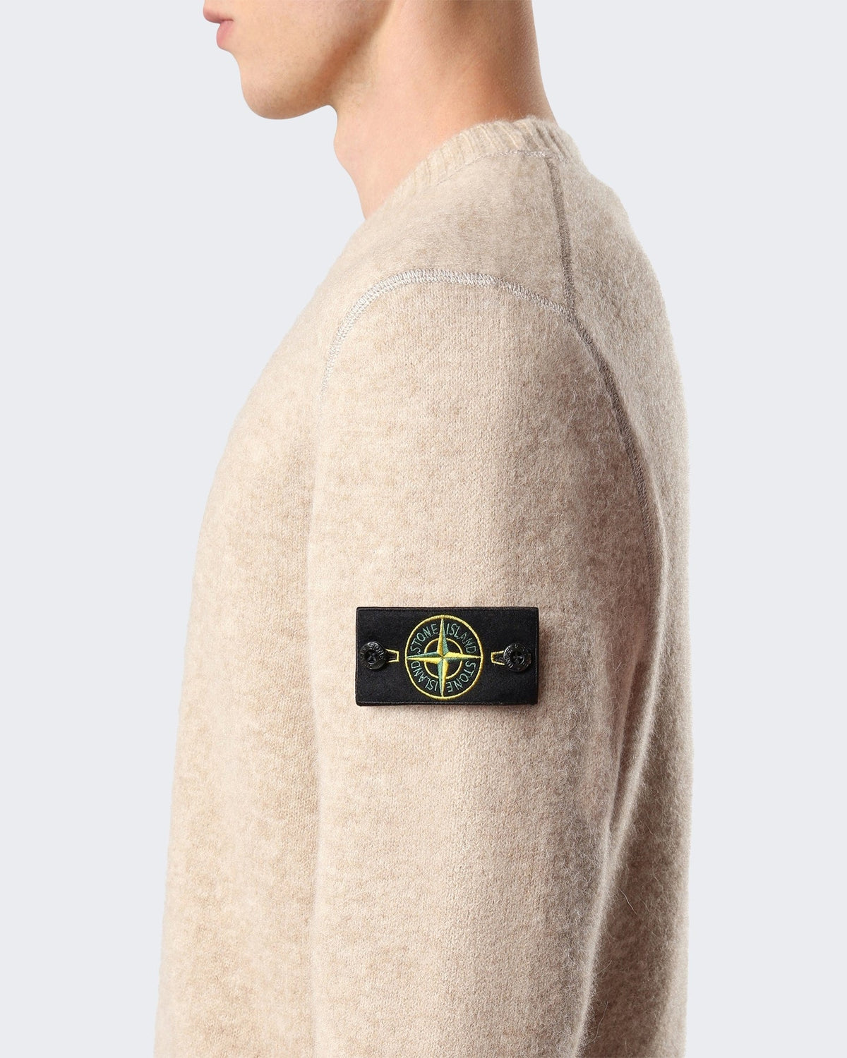 Stone Island Heren Sweater met ronde hals Beige - Eleganza.nl