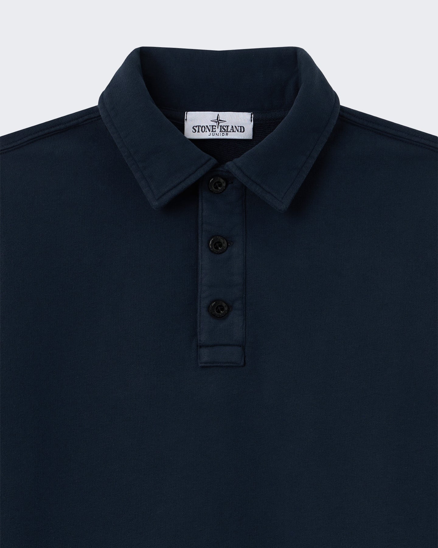 Stone Island Kids Polo met lange mouwen in Blauw - Eleganza.nl