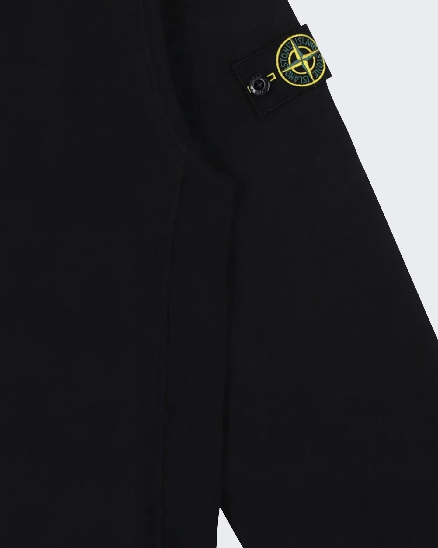 Stone Island Kids Polo met lange mouwen in zwart - Eleganza.nl