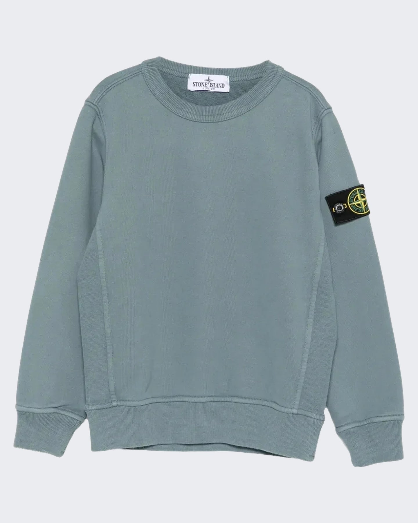 Stone Island Kids Sweatshirt met ronde hals asblauw Blauw - Eleganza.nl