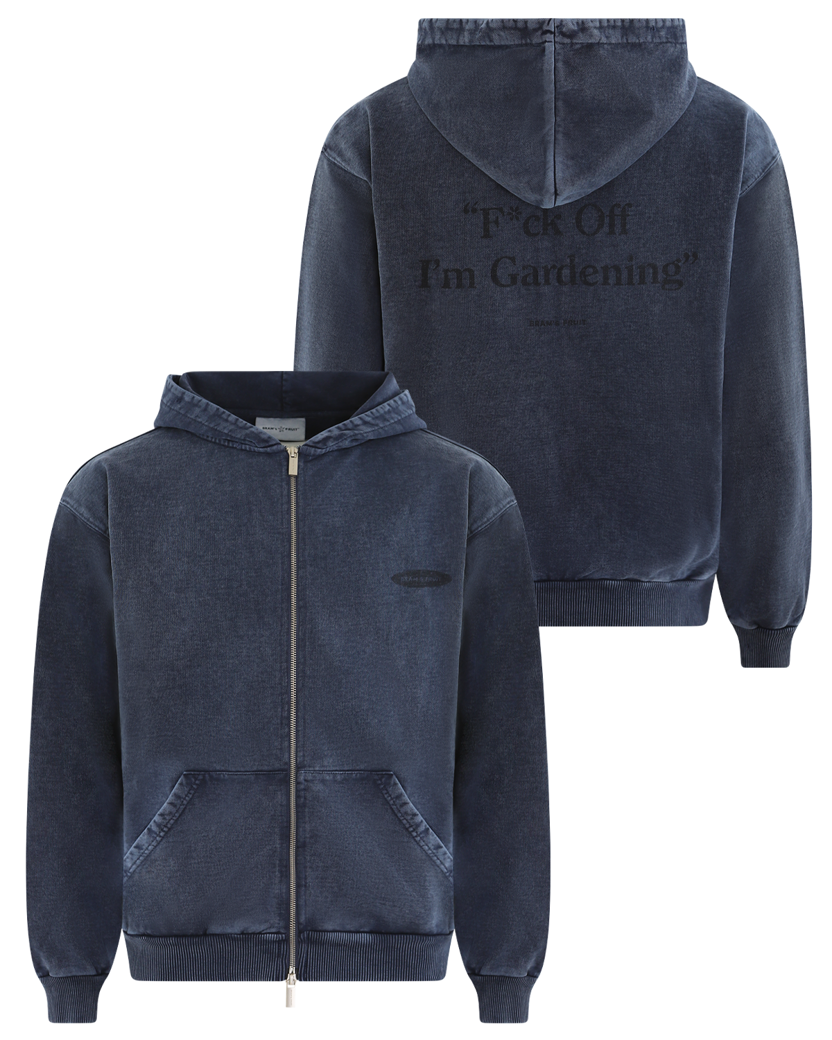 Heren Distressed Fuck Off Hoodie