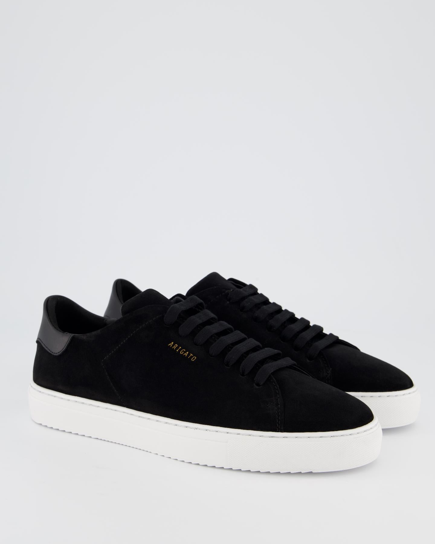 Heren Clean 90 Suede Sneaker Zwart