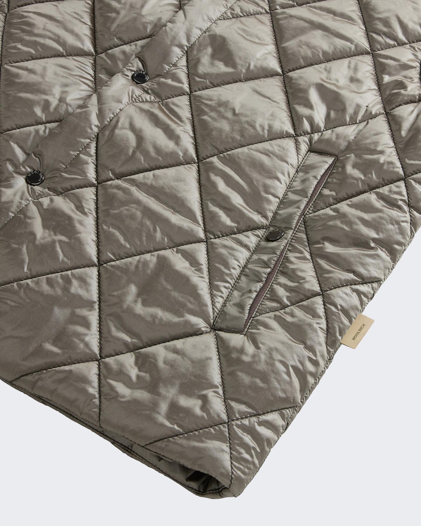 Heren Black Yarn Nylon Vest Grijs