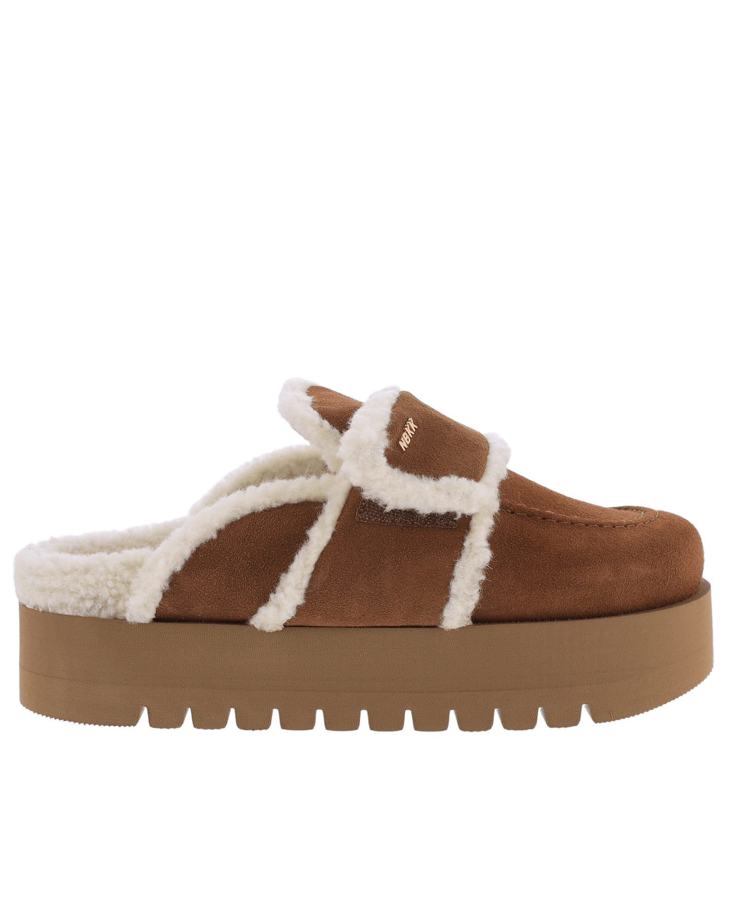 Dames Teddy Chunky Fur Beige