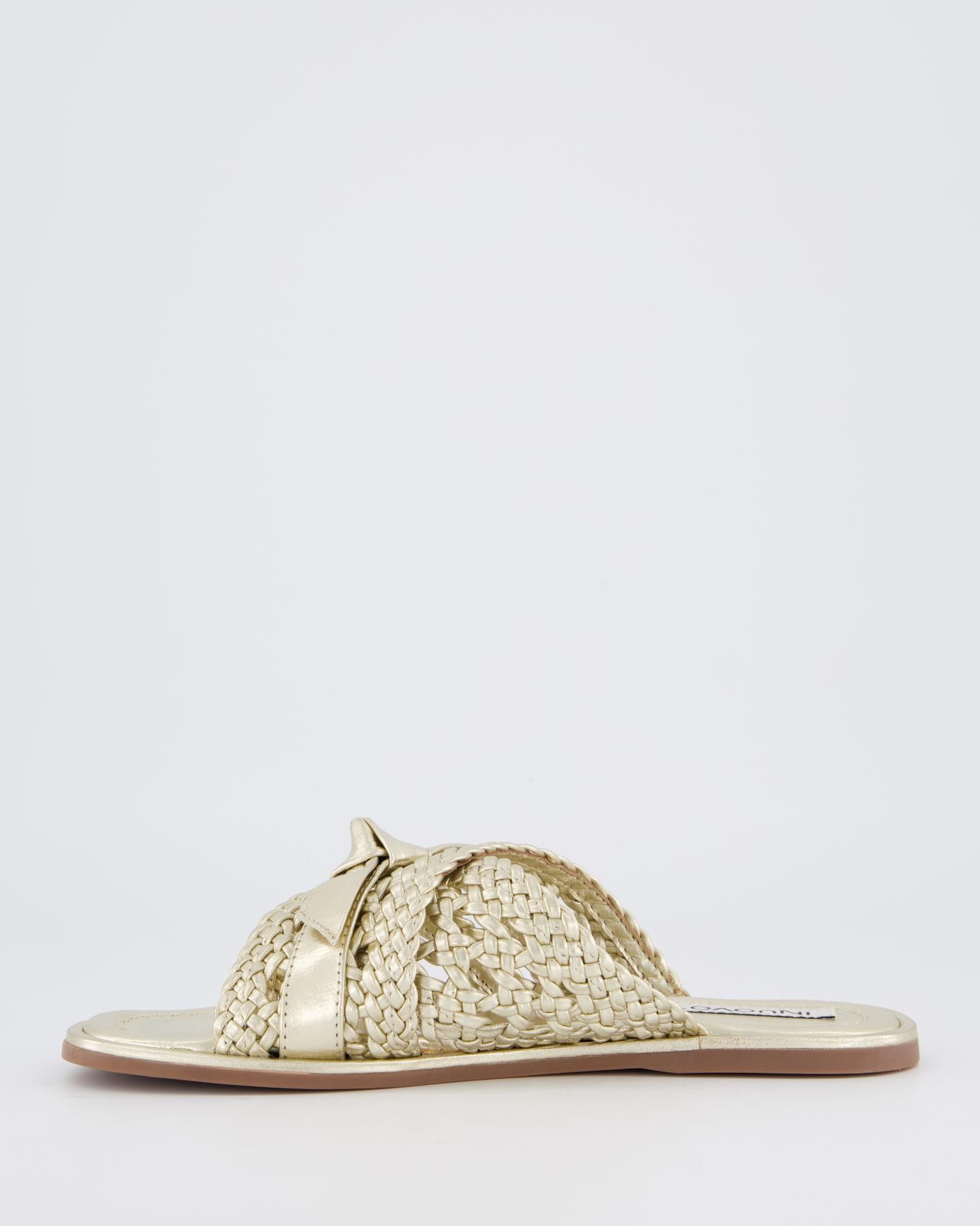 Dames Braided Slipper Metallic/Goud