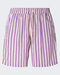 Herren Striped Bermuda Violett
