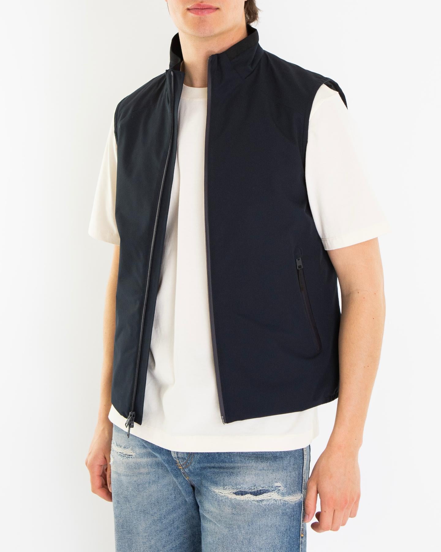Heren Two Layers Sailing Vest Blauw
