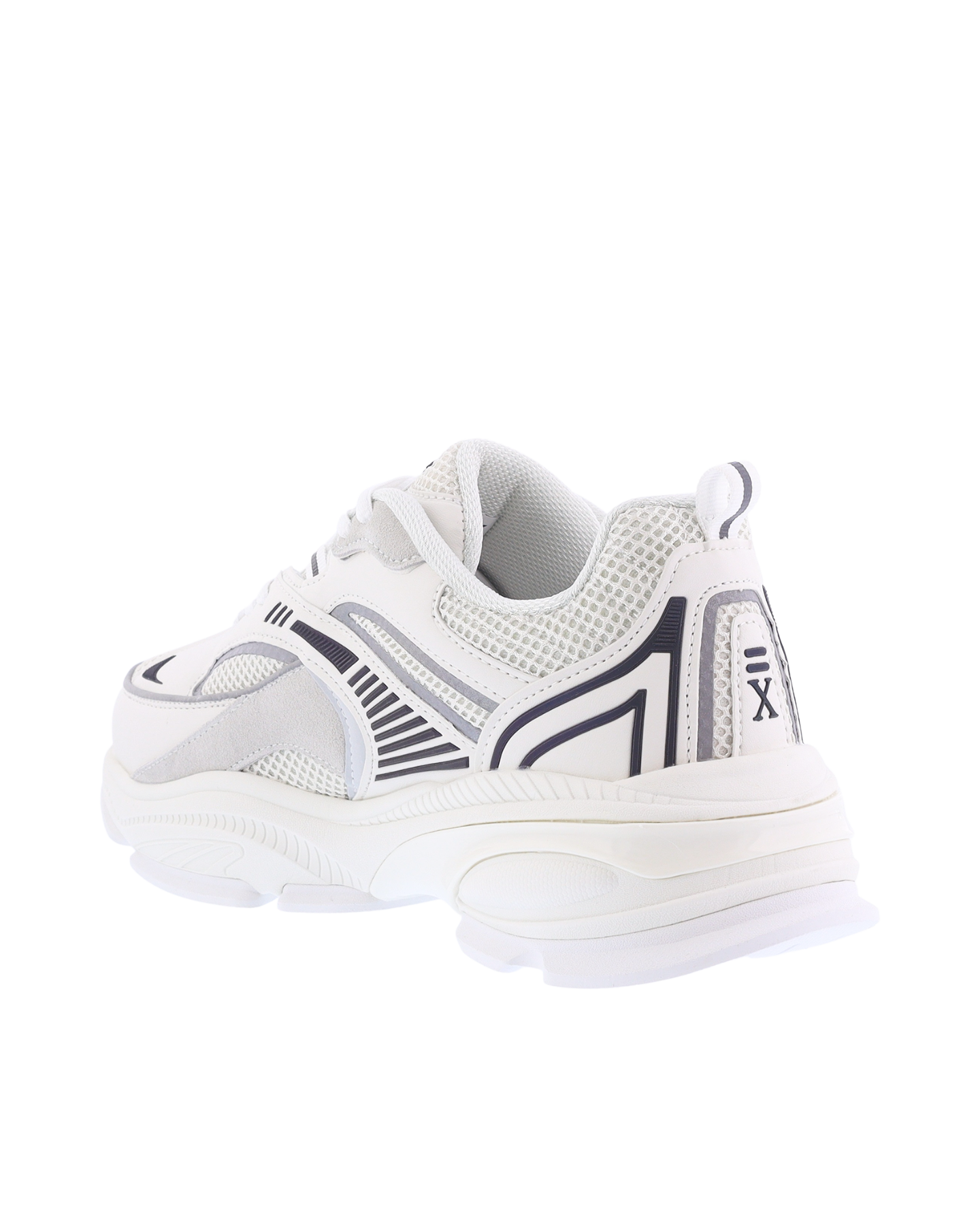 Heren Comet Runner Sneaker Wit/Grijs