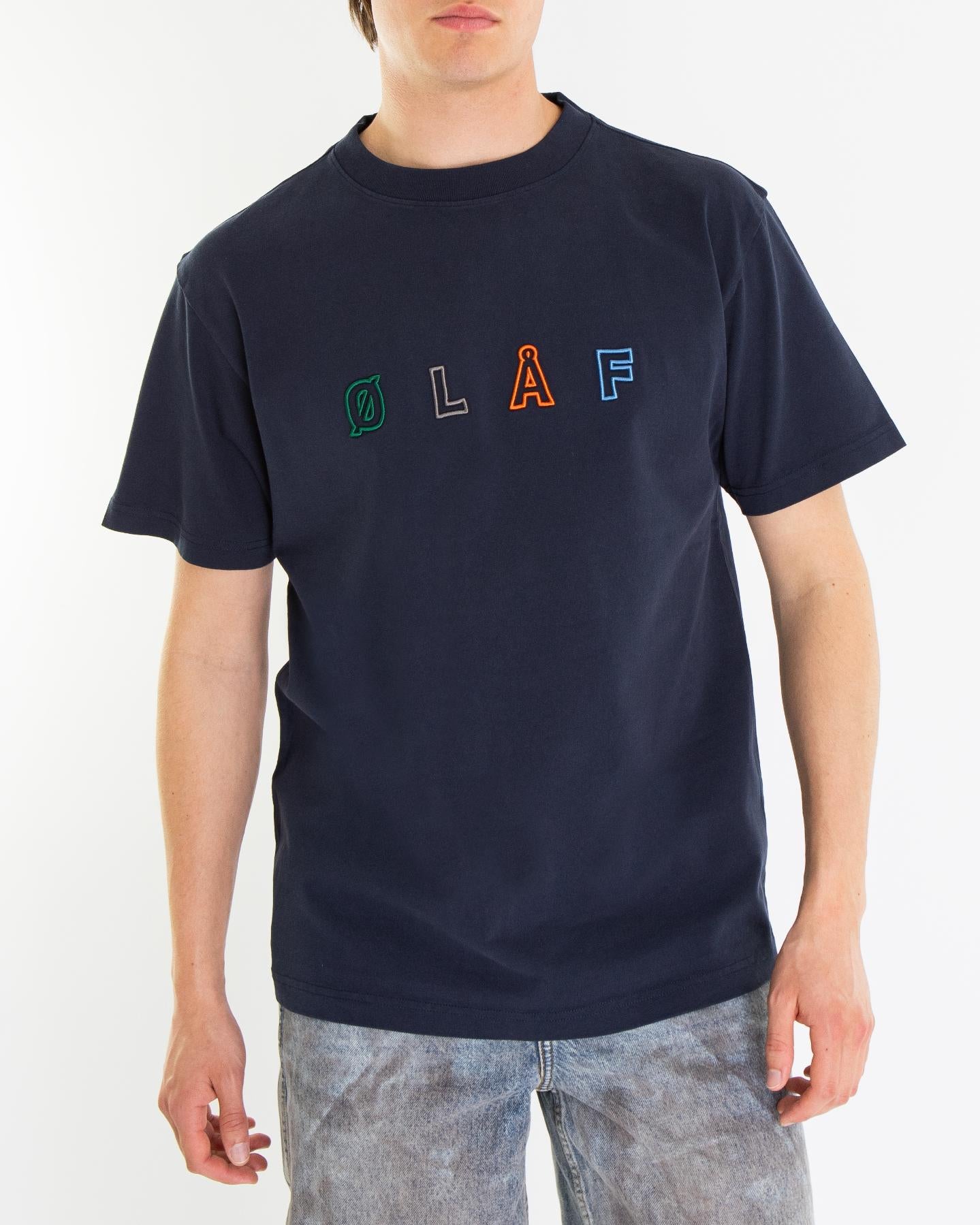 Heren Sans Embro T-Shirt Blauw