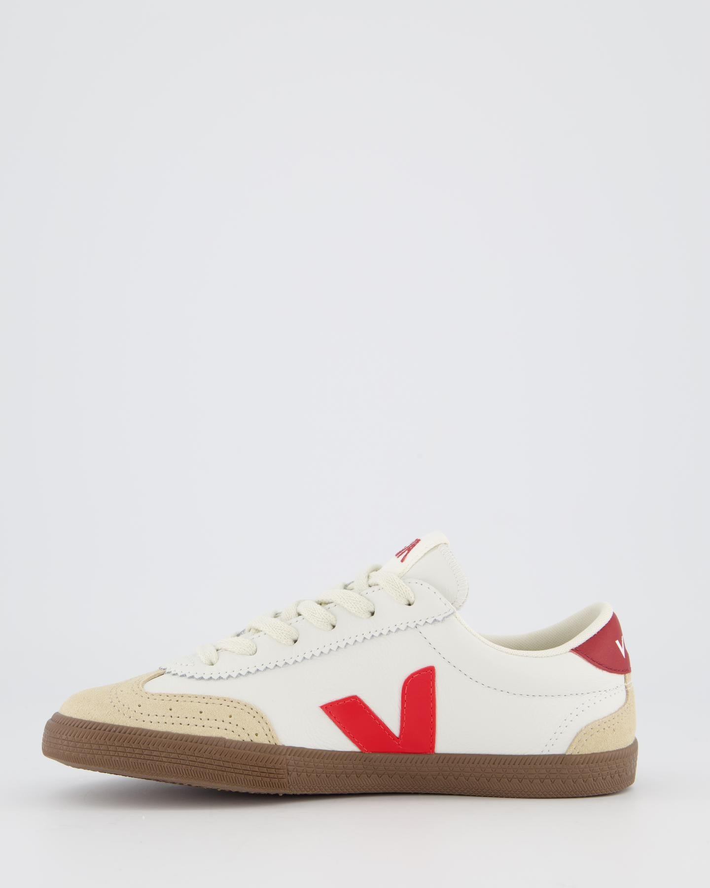 Dames Volley Sneaker Wit/Rood