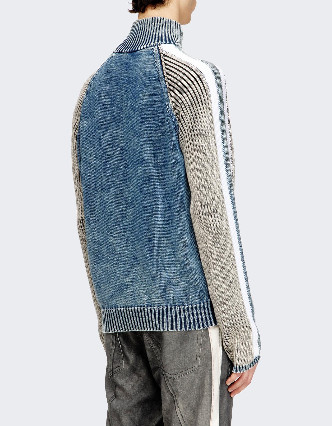 Diesel Heren K-Heronimo Knit ZipUp Blauw