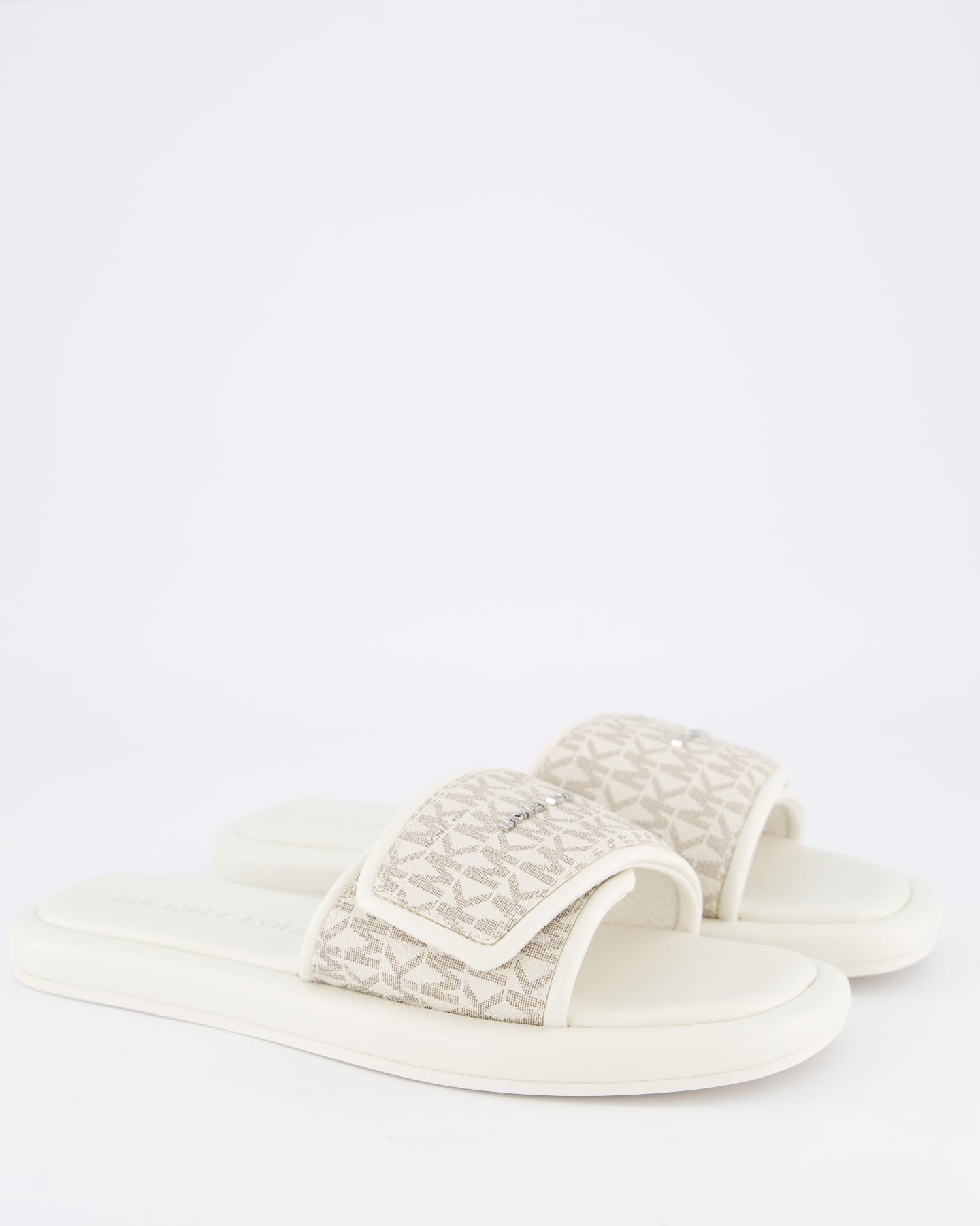Dames Suki Flat Slipper Wit/Vanillia