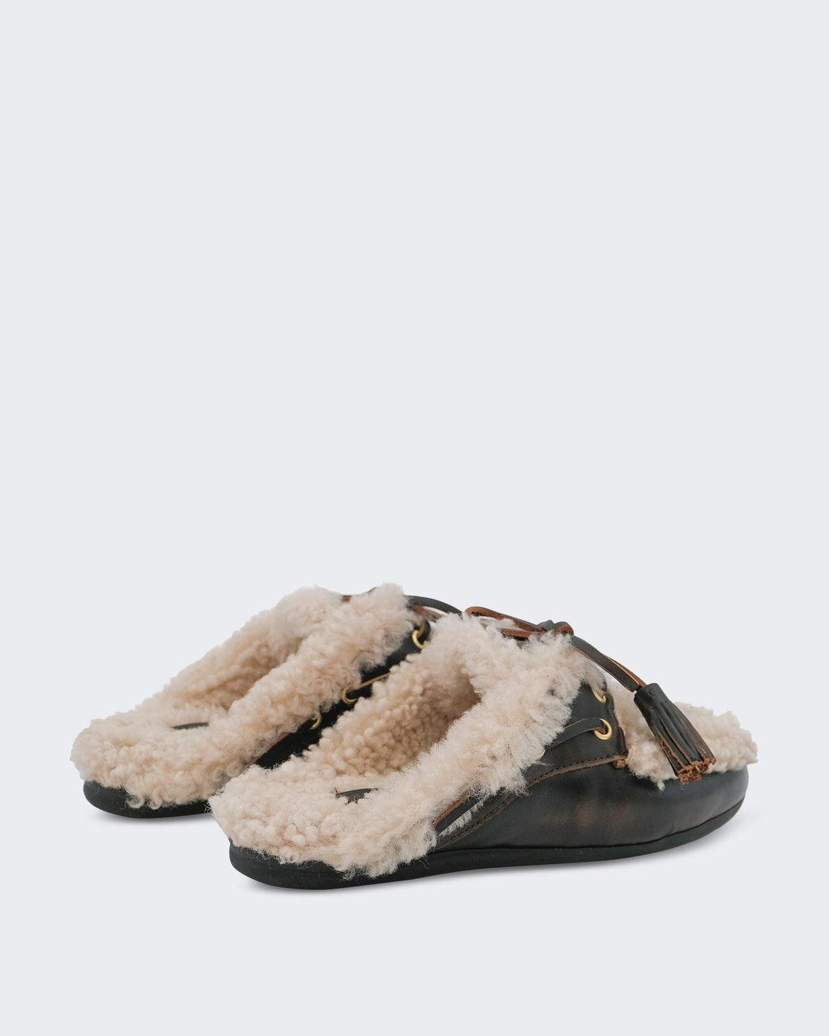 Toral Dames Slipper met gouden accenten Beige - Eleganza.nl