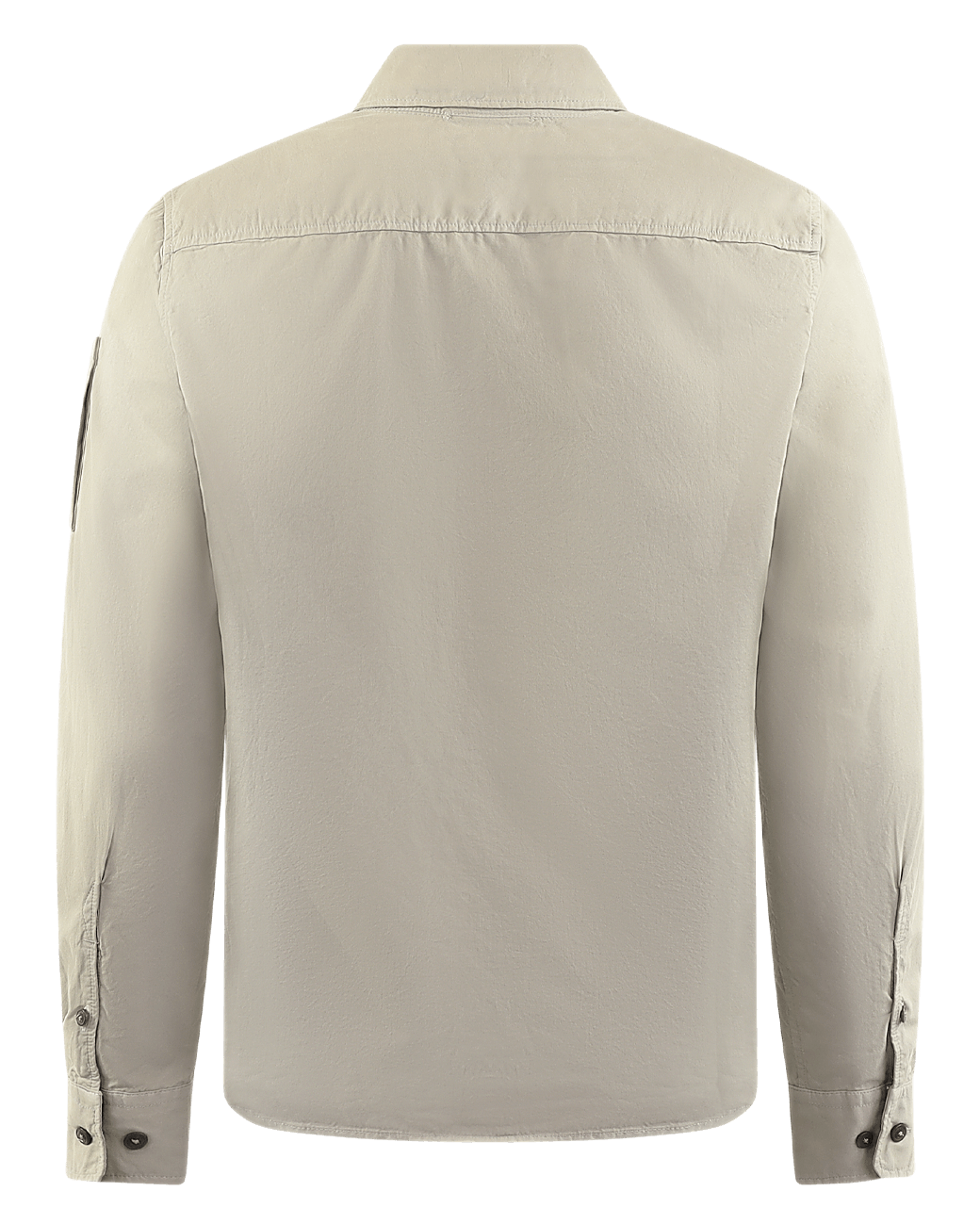 Heren Gabardine Zipped Shirt Grijs