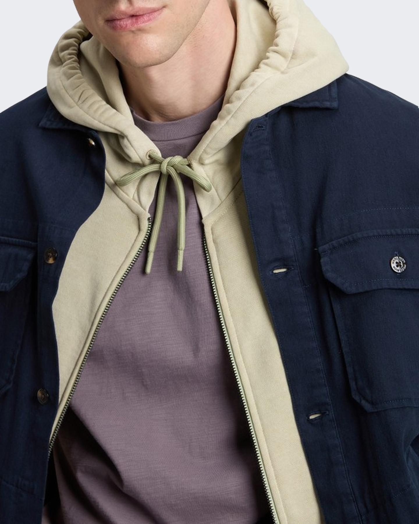 Heren Linen Blend Safari Overshirt G
