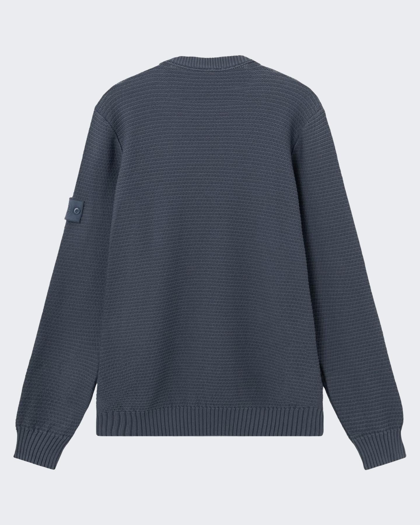 Stone Island Heren Ribbed Trims Ghost Blauw