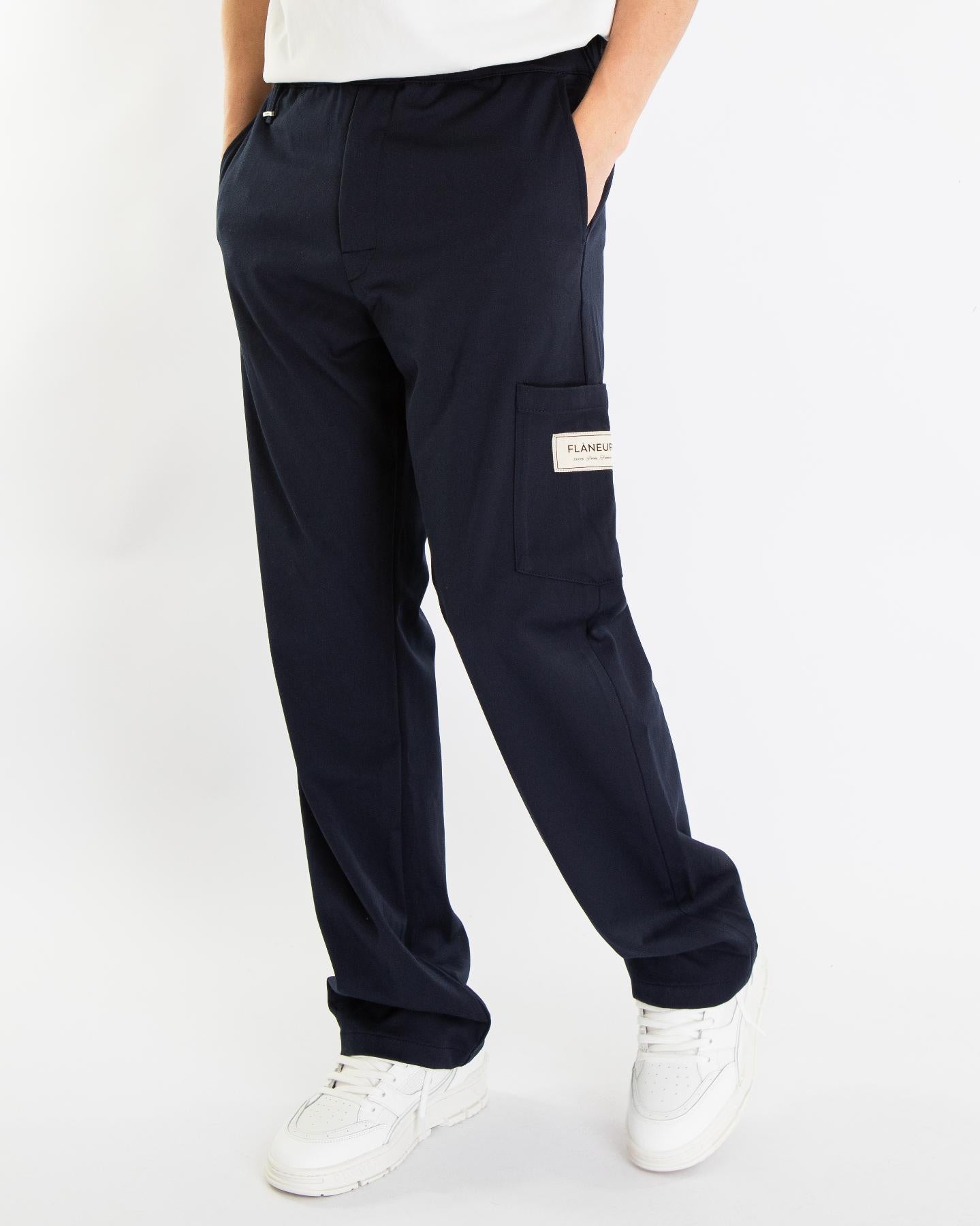 Heren Atelier Tailored Broek Blauw