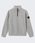 Stone Island Kids Half-Zip Sweater Grau