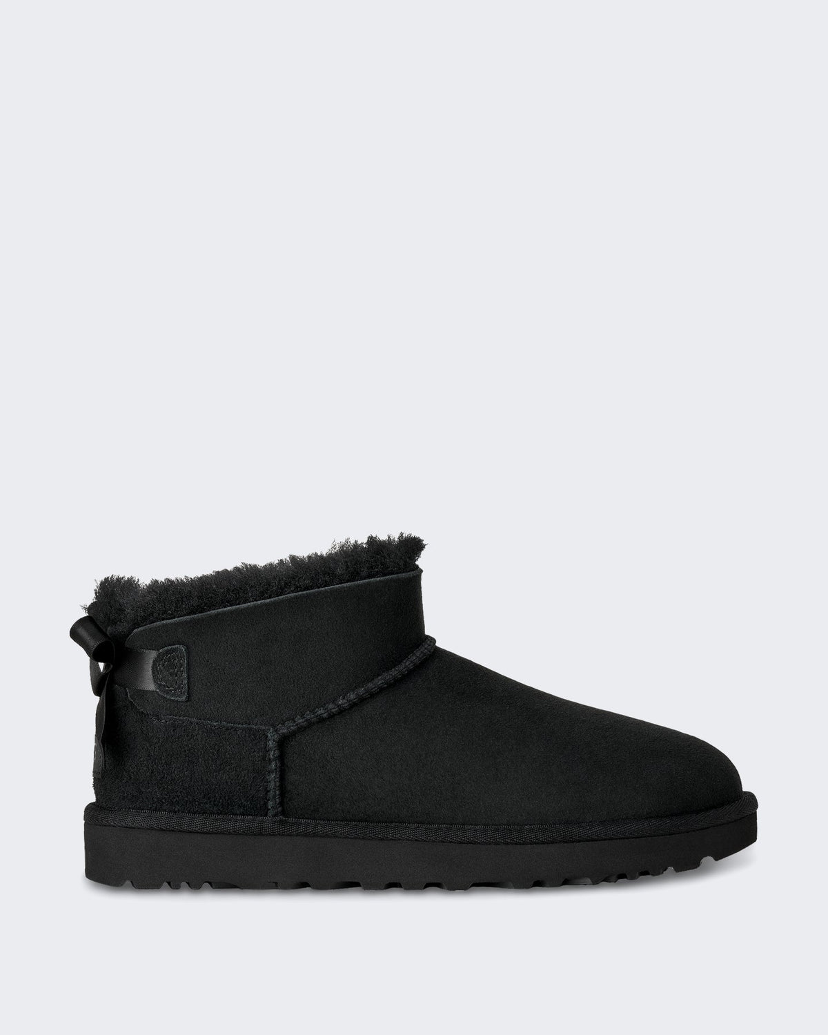 UGG Dames Ultra mini laarzen met strikdetail Zwart - Eleganza.nl