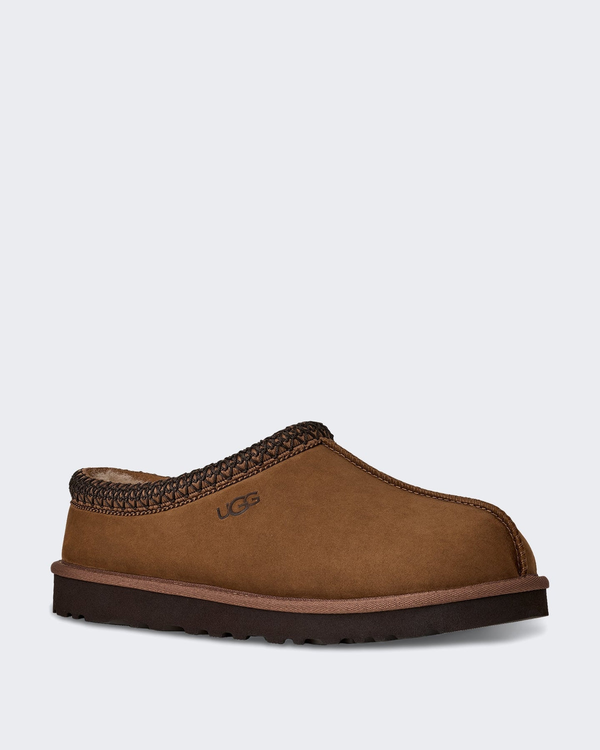 UGG Heren Slipper van nubuck leer in donkere tint Beige - Eleganza.nl