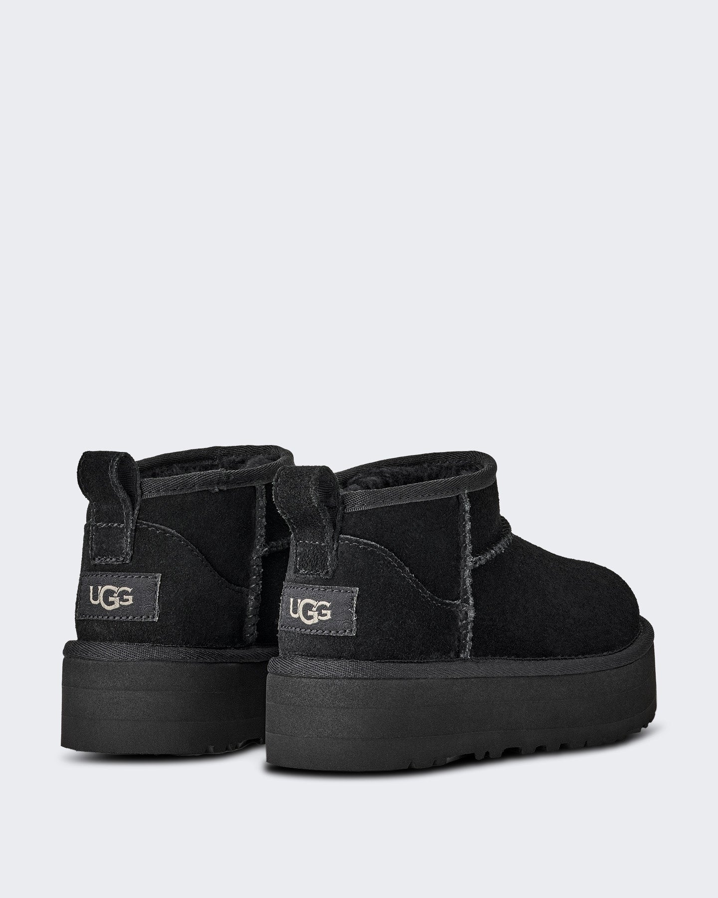 UGG Kids Classic Ultra Mini Platform korte laars Zwart - Eleganza.nl