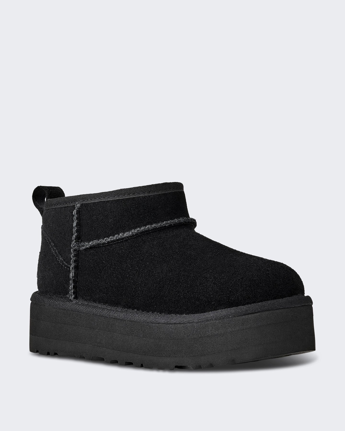 UGG Kids Classic Ultra Mini Platform korte laars Zwart - Eleganza.nl