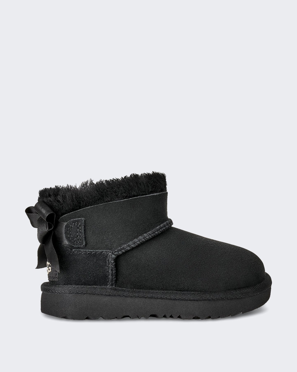 UGG Kids Ultra Mini Bailey Bow klassieke laars Zwart - Eleganza.nl