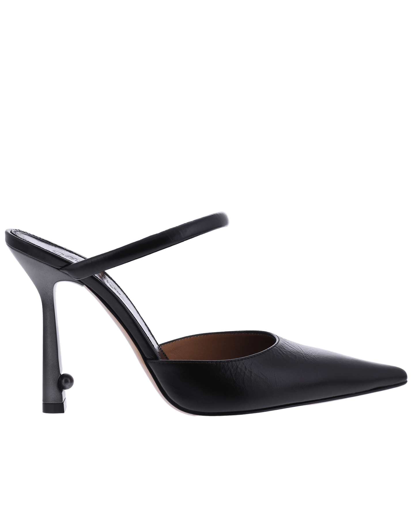 Dames Lollipop Metal Mule Zwart