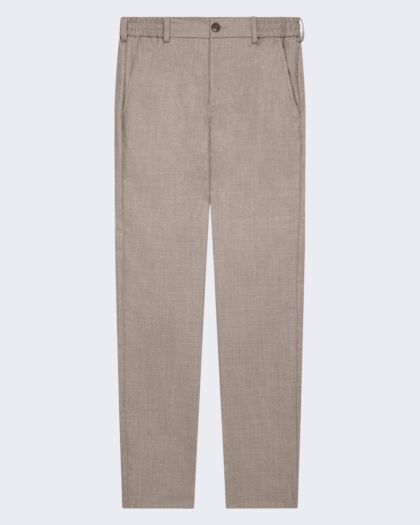 VALENZA Heren Flannel Stretch Tapered Trouse - Eleganza.nl