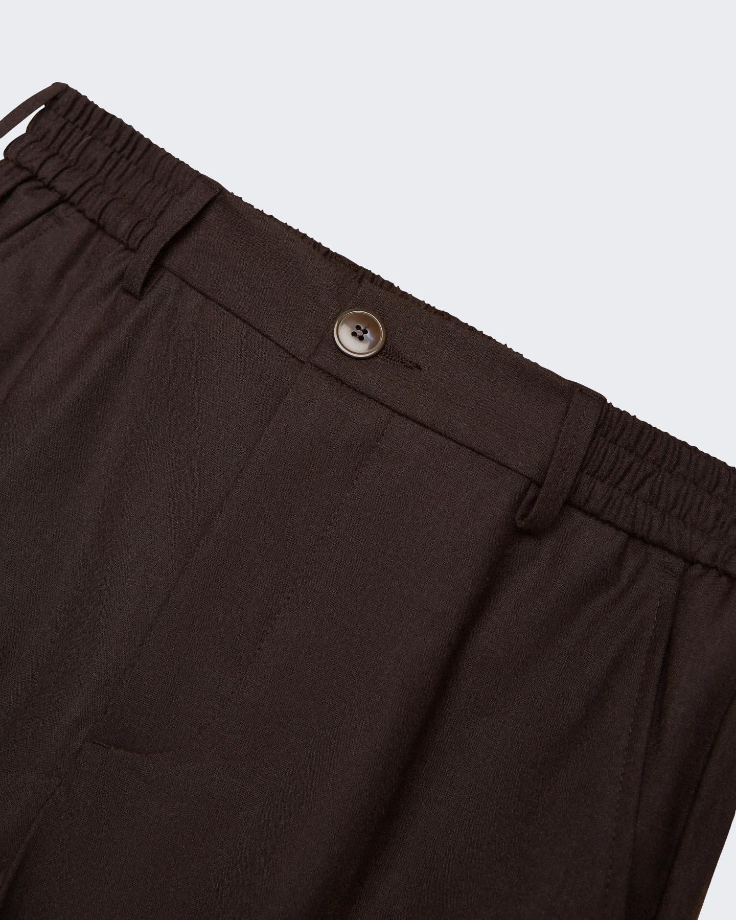 VALENZA Heren Flannel Stretch Tapered Trouse - Eleganza.nl