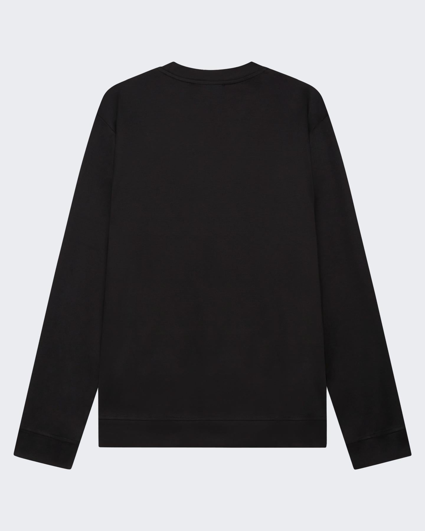 VALENZA Heren Heavy Supima Sweater Zwart - Eleganza.nl