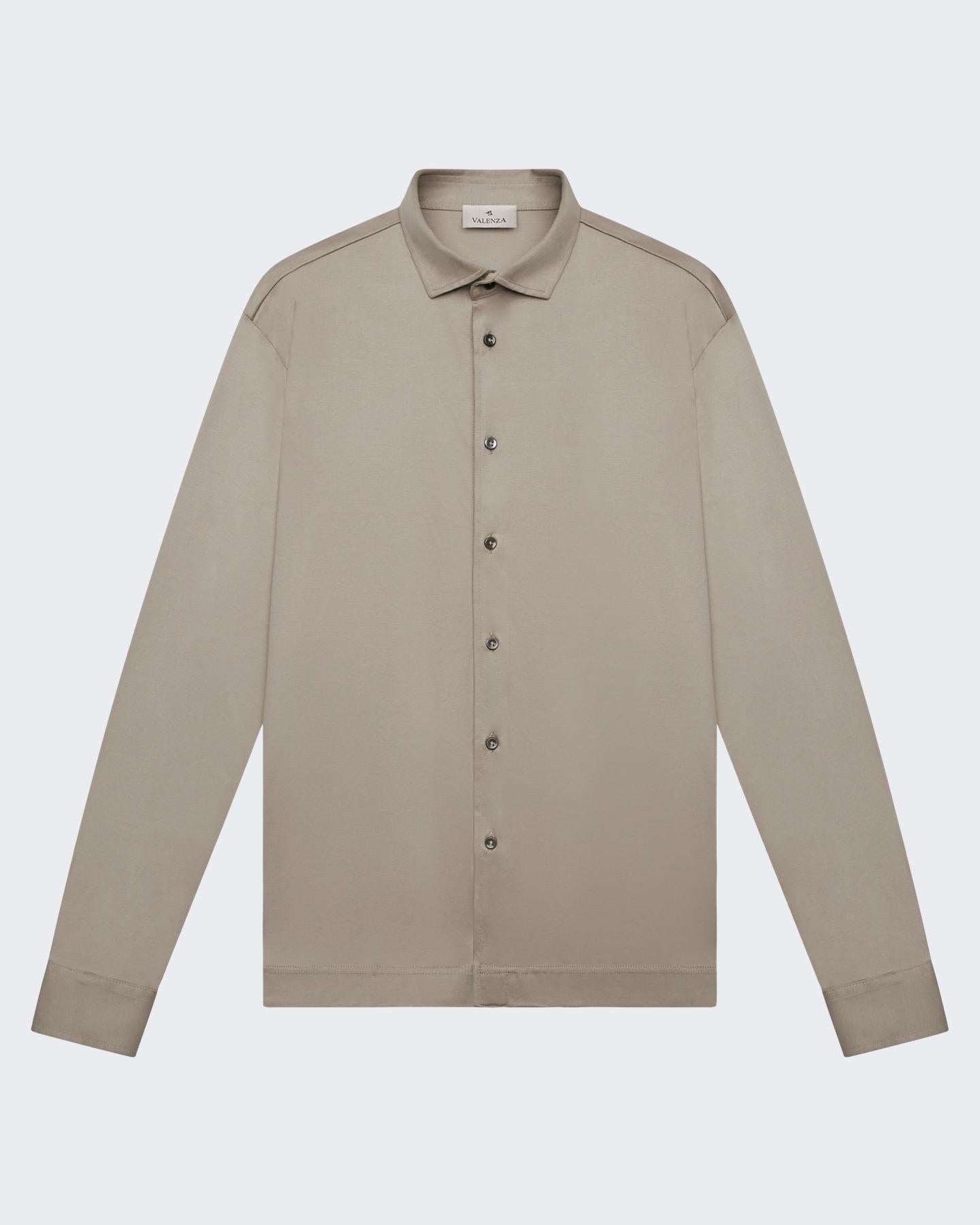 VALENZA Heren Interlock Supima Shirt L/S - Eleganza.nl