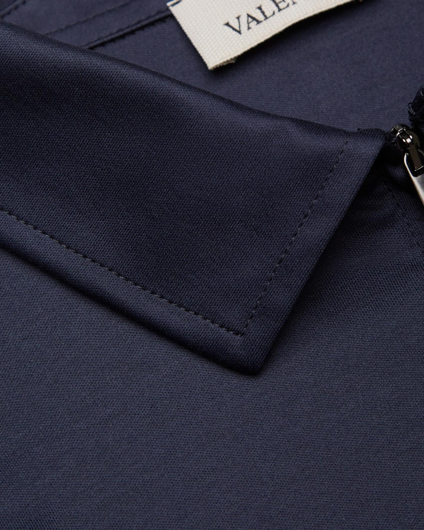 VALENZA Heren Supima Polo Zip Collar L/S - Eleganza.nl