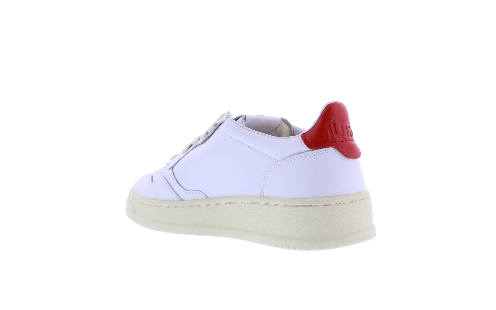 Dames Autry 01 Low wit/rood