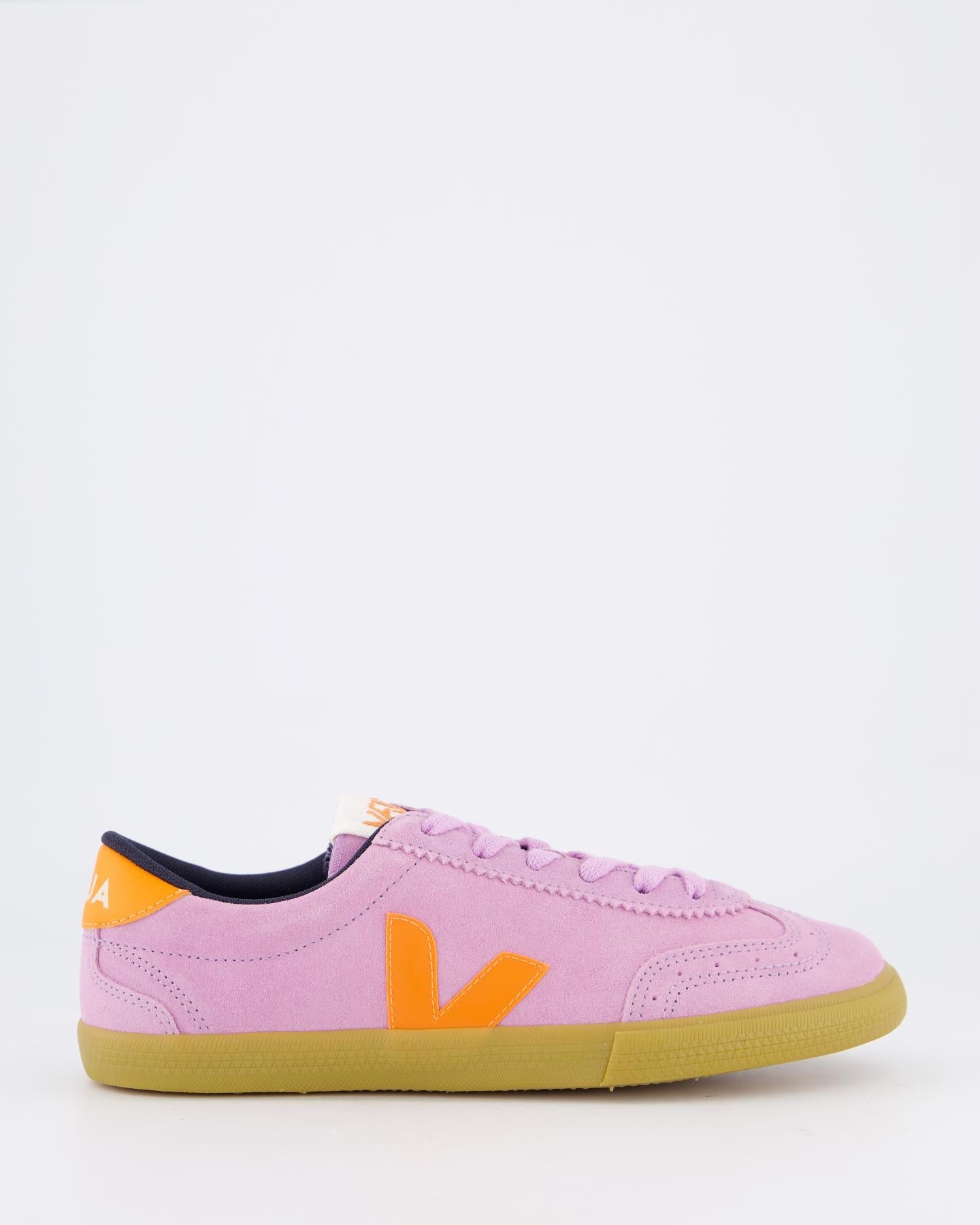 Veja Dames Volley Suede Sneaker Blauw - Eleganza.nl