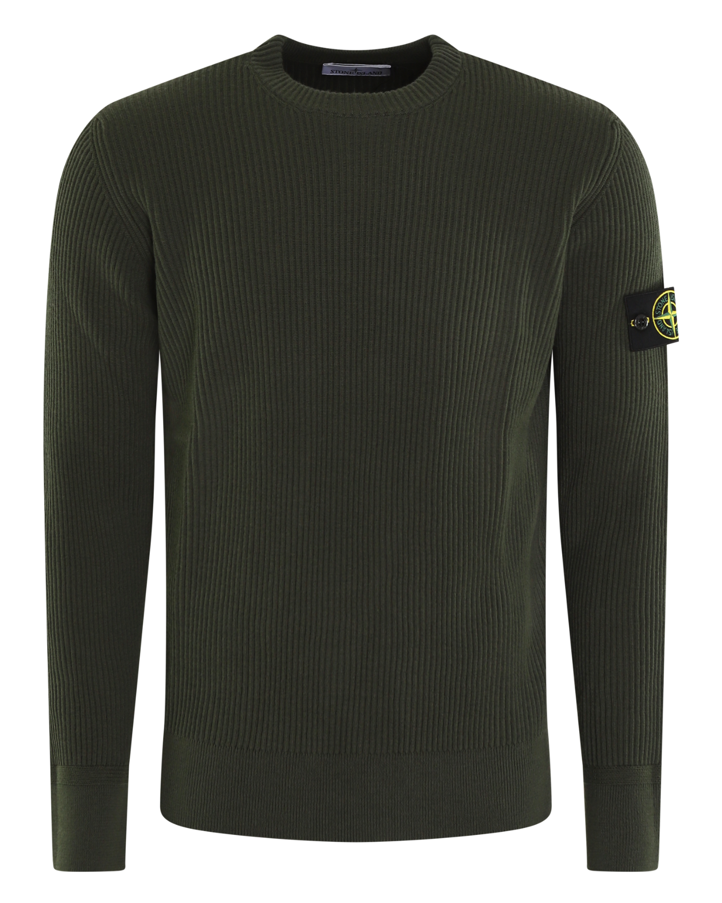 Heren Logo Patch Knitted Groen