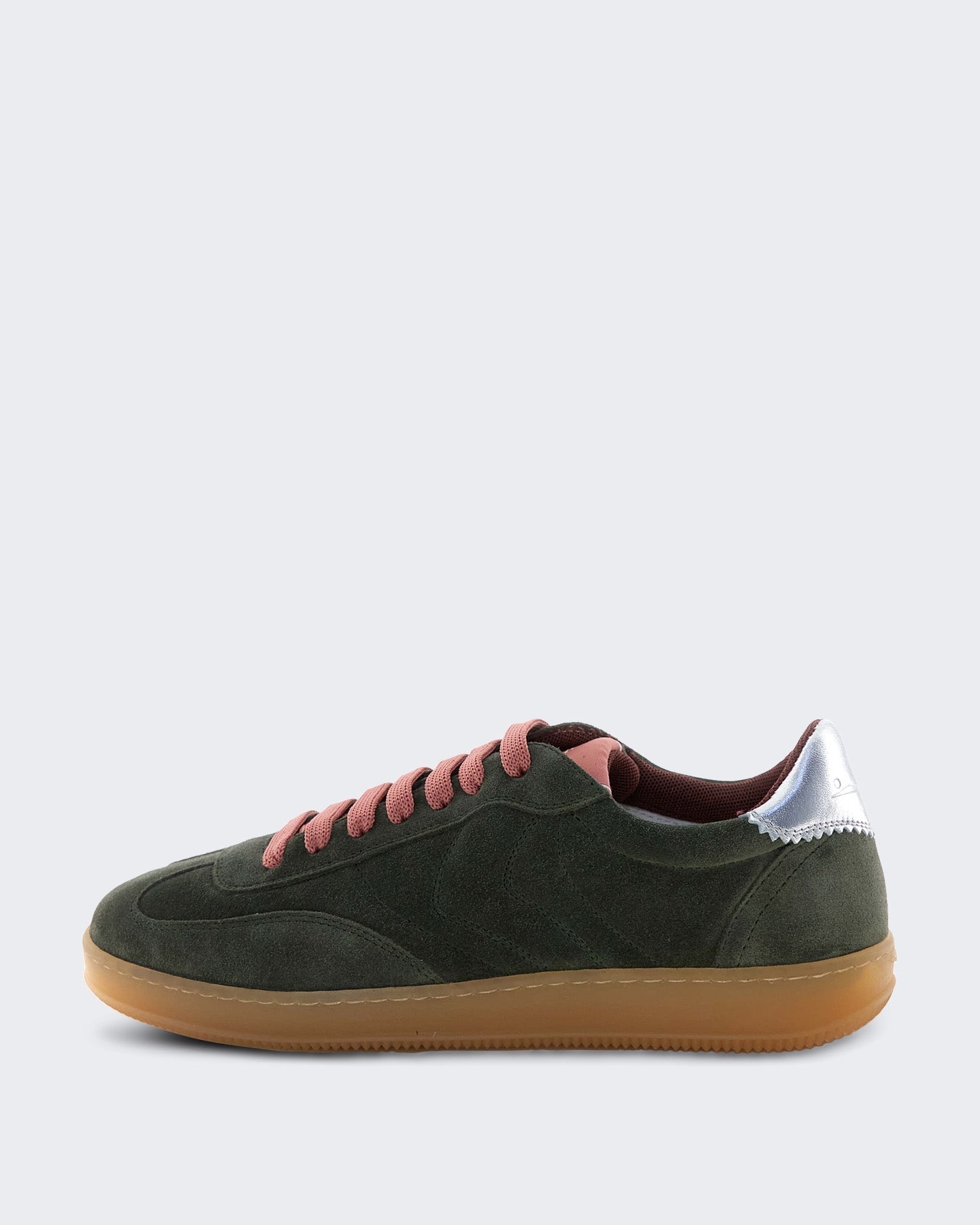 Voile Blanche Dames Court sneaker in kaki kleur - Eleganza.nl