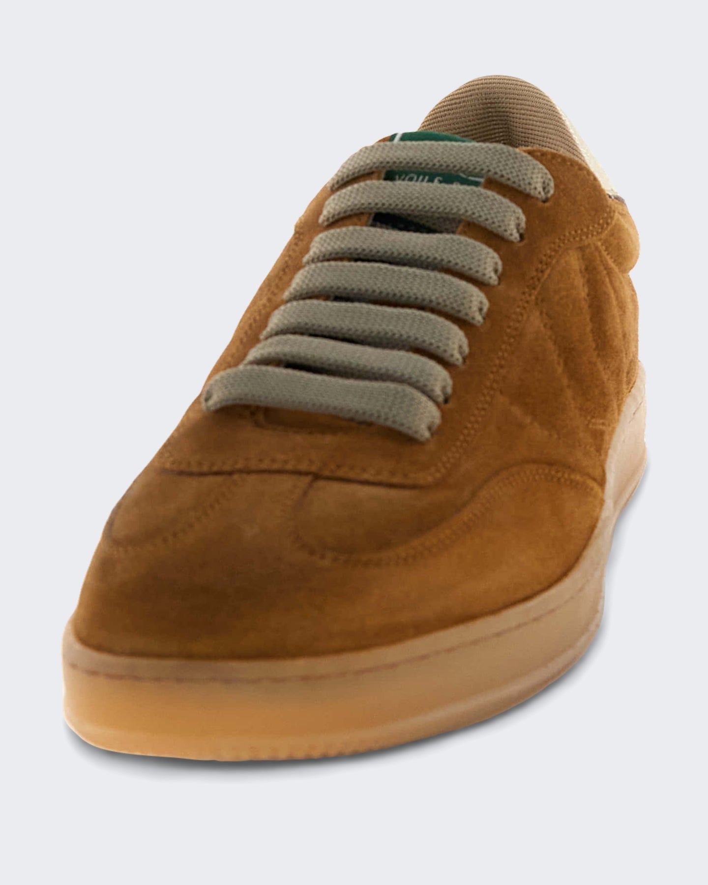 Voile Blanche Dames Leren sneaker met plateauzool Bruin - Eleganza.nl