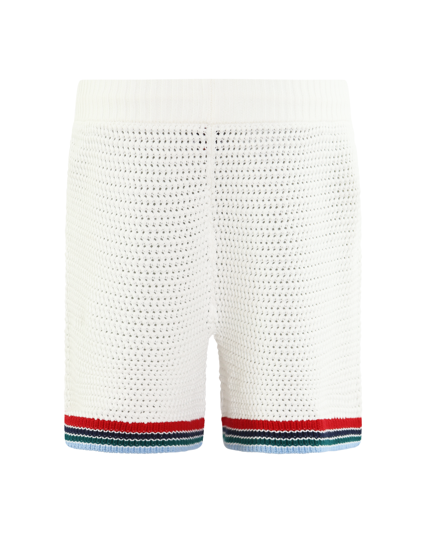 Heren Sporty Crochet Short Wit