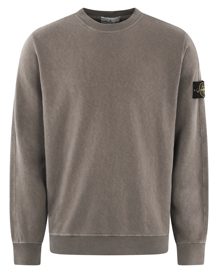 Heren Logo-Patch Sweater Grijs