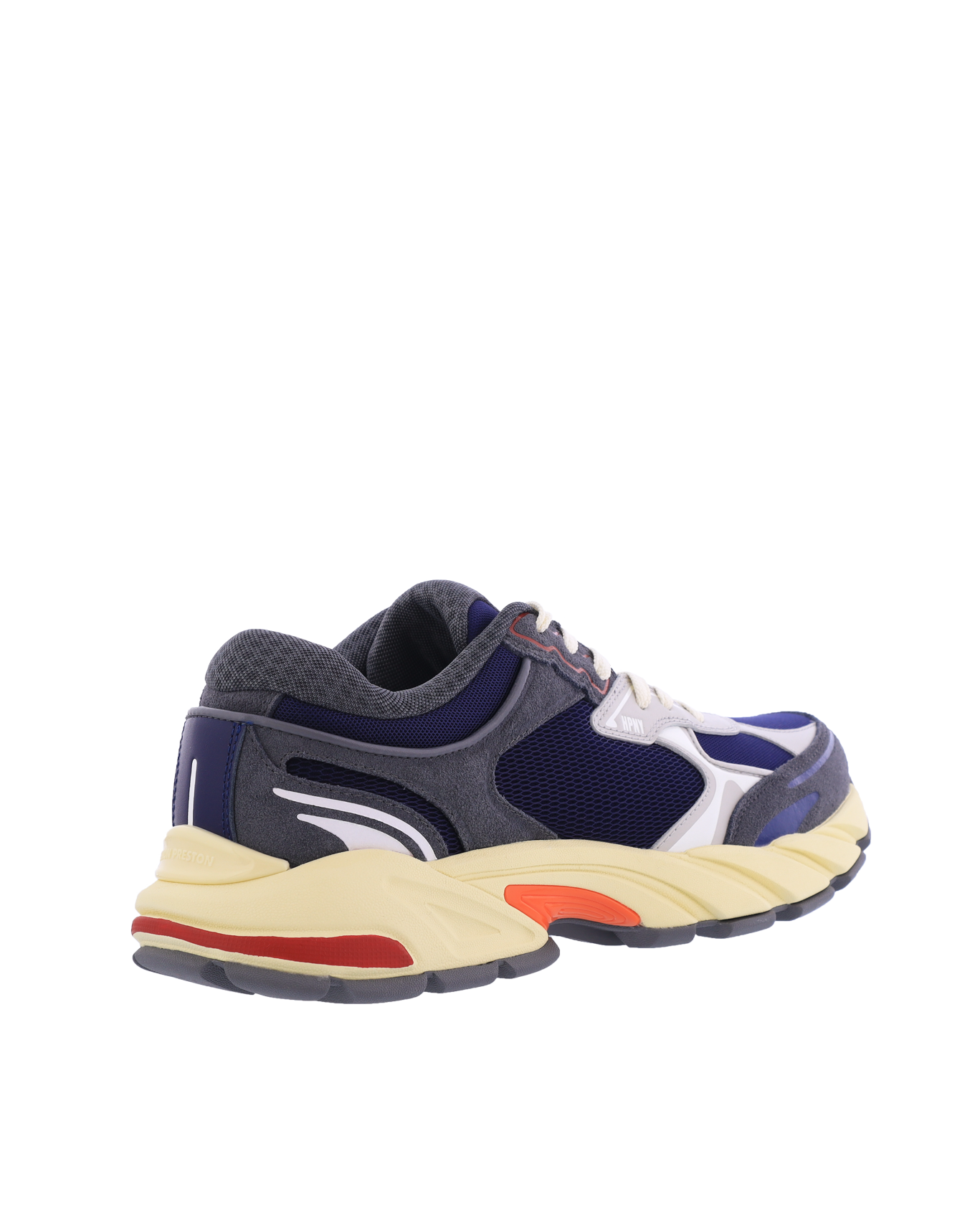 Heren Block Stepper Suede Blauw