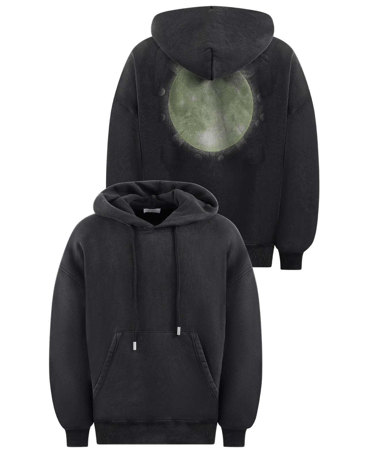 OFF WHITE Heren Super Moon Arrow Hoodie Zwart Eleganza