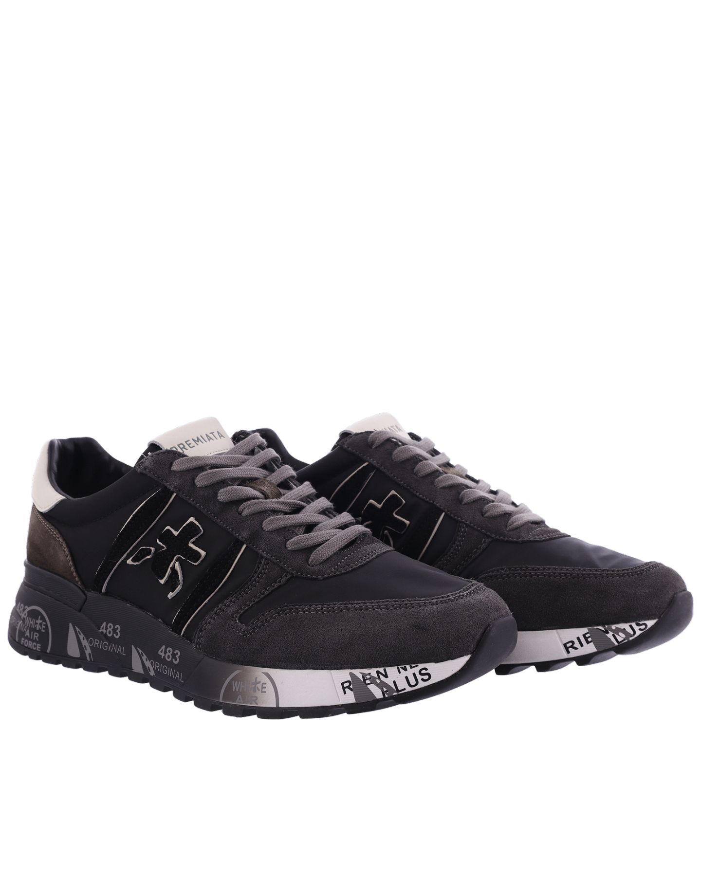 Heren Casual sneaker in Beige met dikke zool