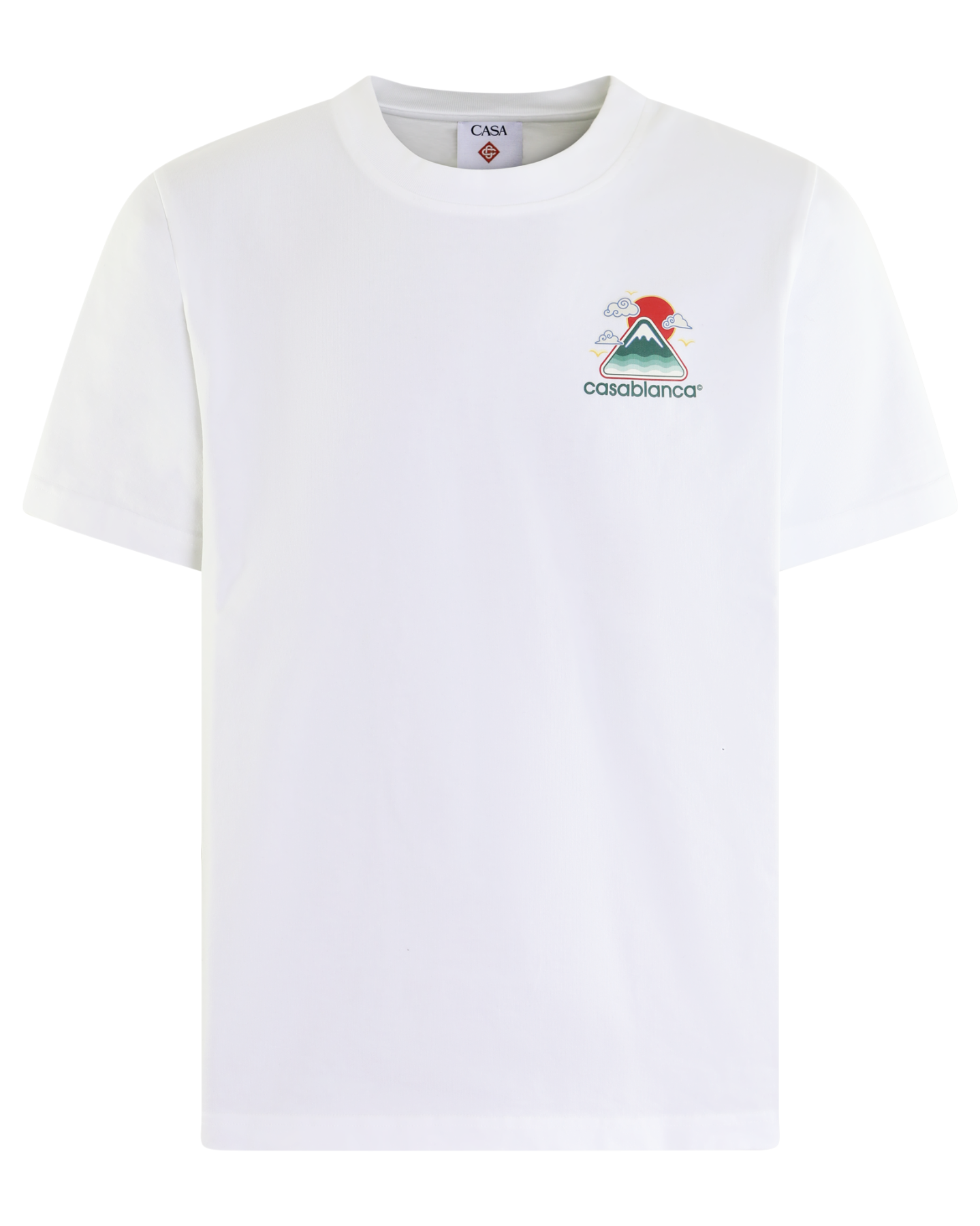 Heren Montagne Ondulée T-Shirt Wit