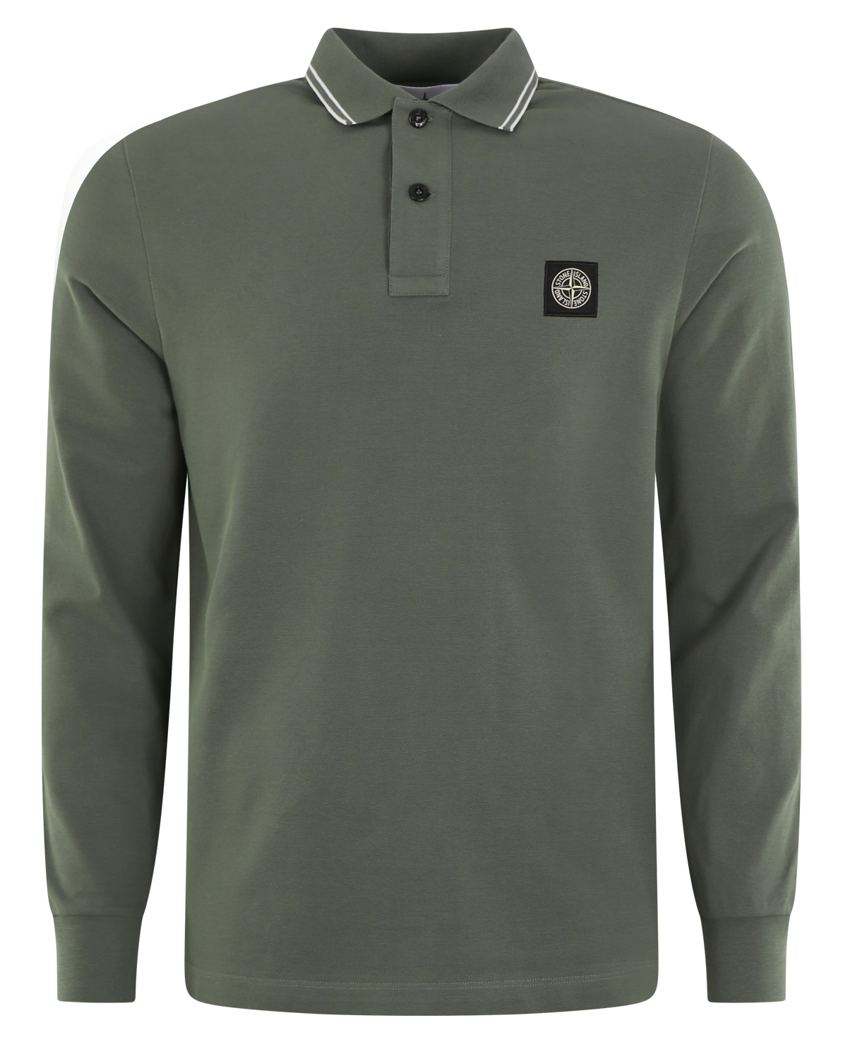 Heren Logopatch Polo Shirt Groen