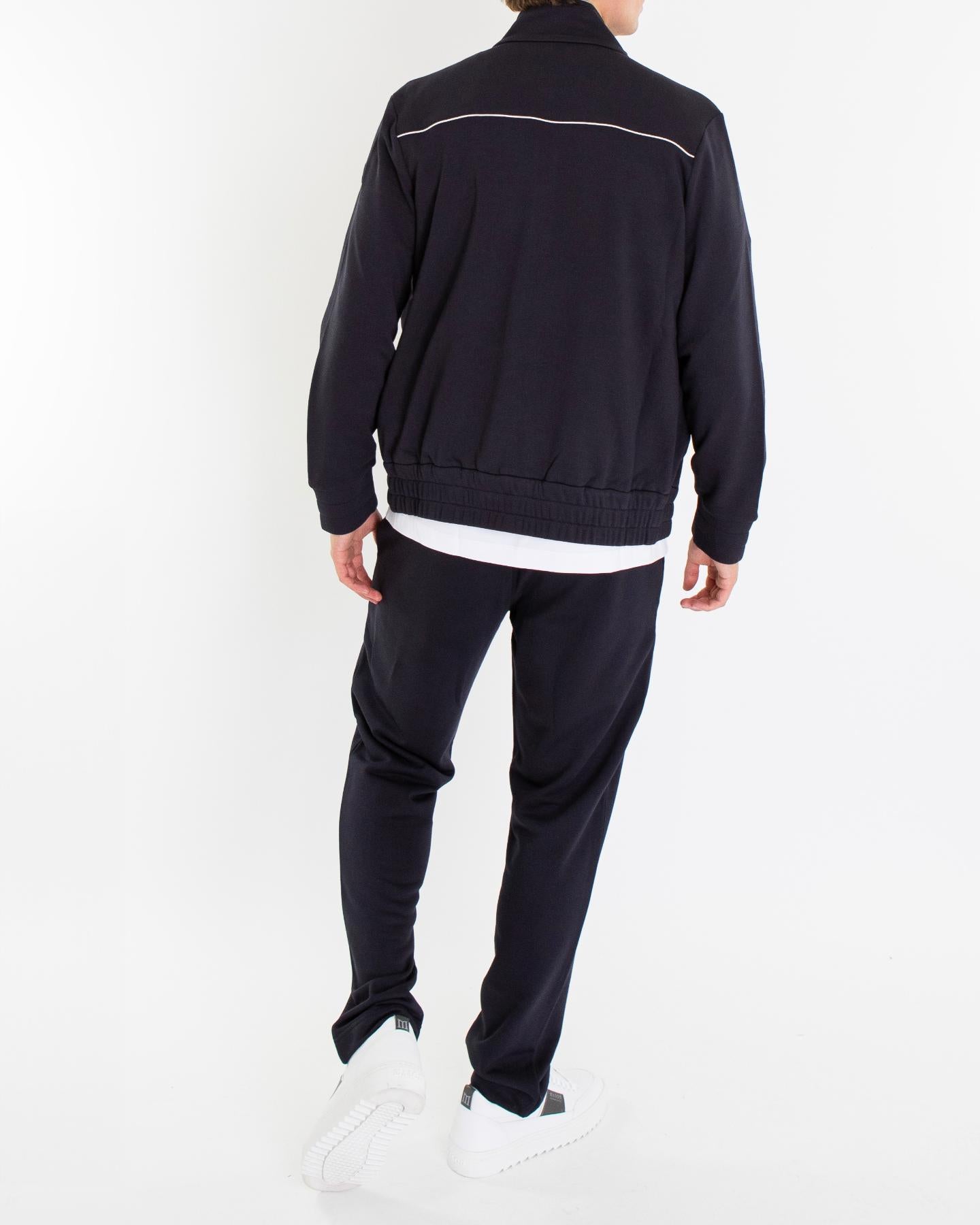 Heren Zip Up Cardigan Zwart